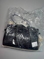 Zara СУМКА CITY ИЗ РЕЛЬЕФНОЙ КОЖИ Chocolate | 6553/710/721