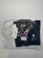 Zara ВЯЗАНАЯ КУРТКА С ВОРОТНИКОМ ИЗ ИСКУССТВЕННОГО МЕХА Black | 2756/155/800