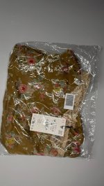 Zara ПЛАТЬЕ МИДИ С КРУЖЕВНЫМ ЦВЕТОЧНЫМ ПРИНТОМ Khaki | 8696/440/121