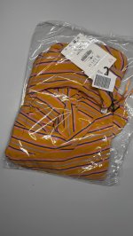 Zara Платье  в полоску миди Orange | 3780/718/615