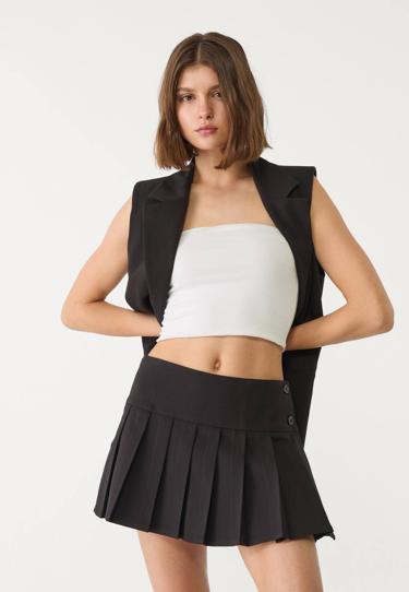 Stradivarius Юбка-шорты с плиссировкой