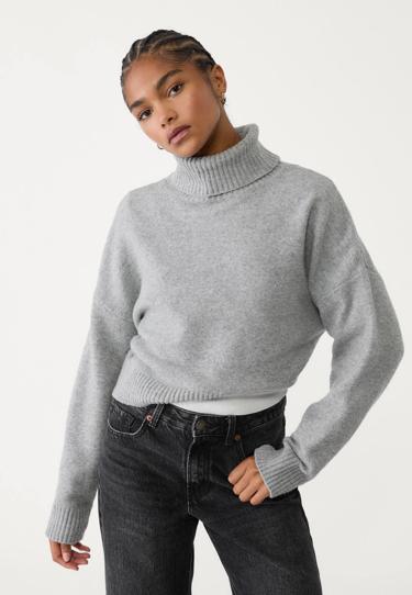 Stradivarius Свитер из ткани SOFT TOUCH