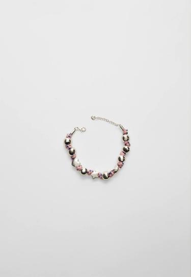 Stradivarius Браслет со шнуром и бусинами