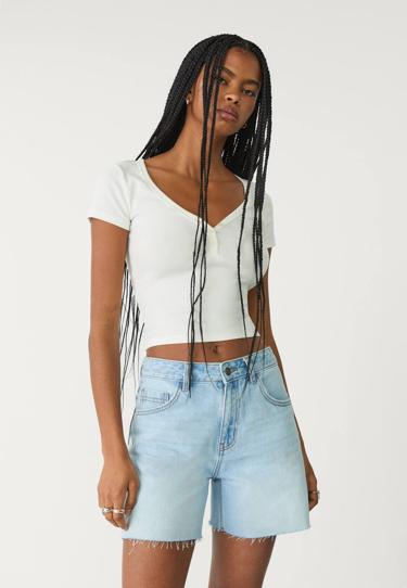 Stradivarius Джинсовые шорты