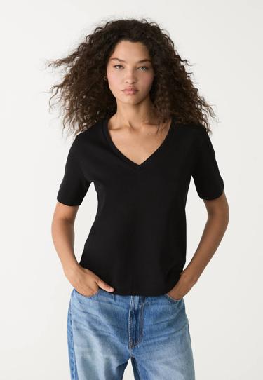 Stradivarius Базовая футболка классического кроя из плотной ткани