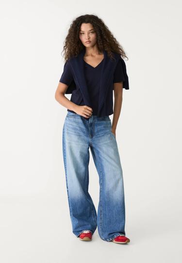Stradivarius Базовая футболка классического кроя из плотной ткани