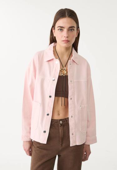 Stradivarius Куртка из твила с карманами