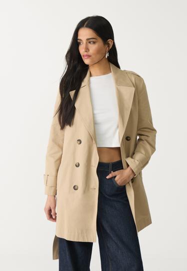 Stradivarius Базовый тренч классического кроя с поясом купить с доставкой.
