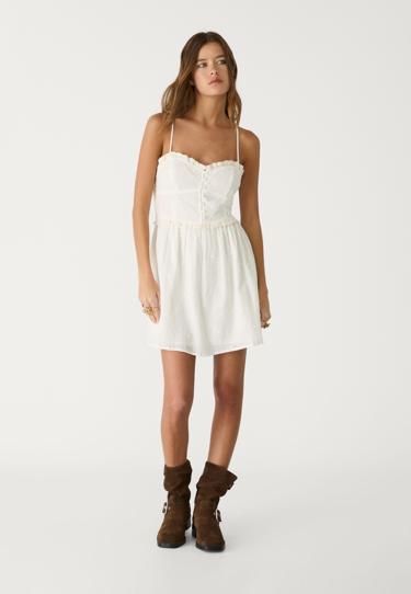 Stradivarius Короткое струящееся платье