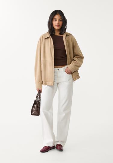 Stradivarius Джинсы прямого кроя D03 с низкой посадкой