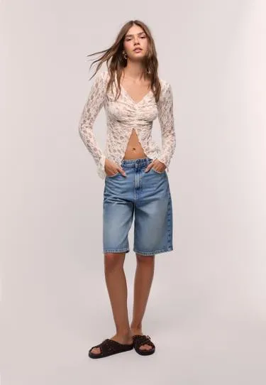 LONG SLEEVE LACE TSHIRT