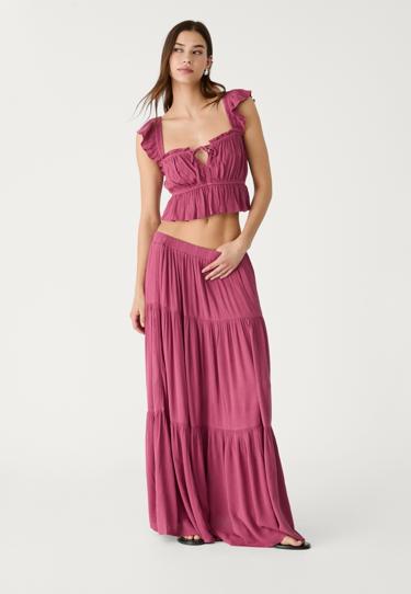 Stradivarius Юбка миди в стиле бохо