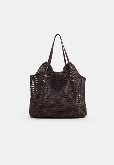 Stradivarius Сумка из кружева кроше с ремнем на плечо купить с доставкой.