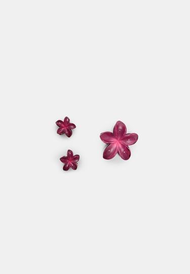 Stradivarius Набор из 3 заколок для волос с деталями “цветы”