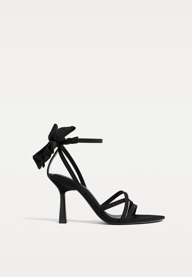 Stradivarius Босоножки на высоком каблуке с бантом купить с доставкой.