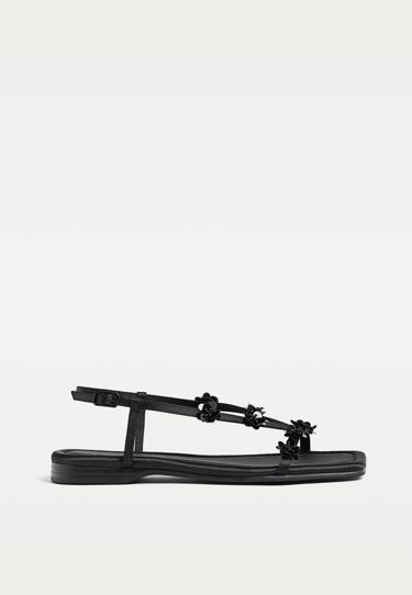 Stradivarius Сандалии с цветами