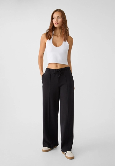 Stradivarius Брюки свободного кроя с мягкими нервами