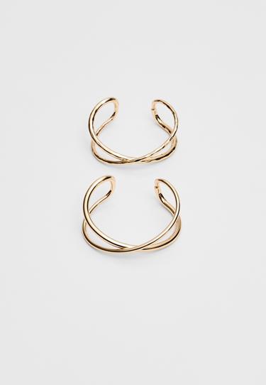 Stradivarius Набор из 2 золотистых браслетов