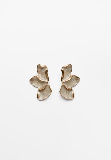 Stradivarius Серьги в виде веера с эмалью купить с доставкой.