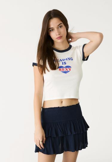 Stradivarius Футболка с принтом
