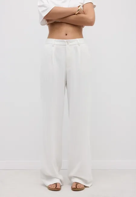 Прямые брюки под льняную ткань- Заказать в России