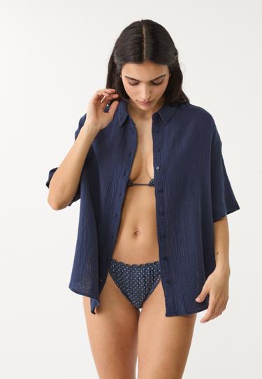 Stradivarius Рубашка из струящегося хлопка