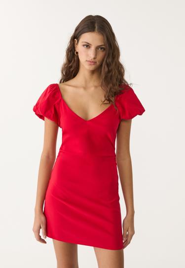 Stradivarius Короткое платье с открытой спиной купить с доставкой.
