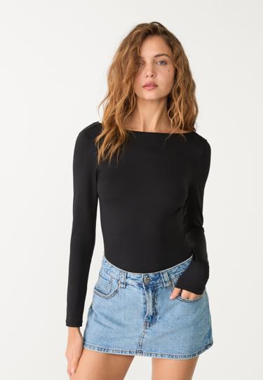 Stradivarius Боди с открытой спиной