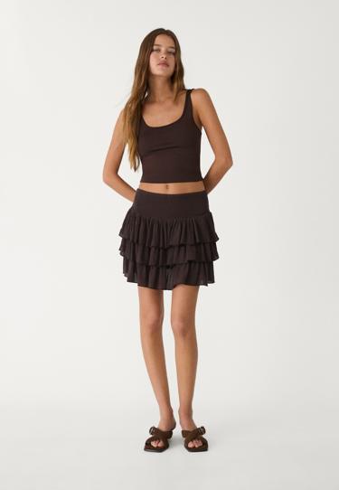 Stradivarius Топ из полиамида купить с доставкой.