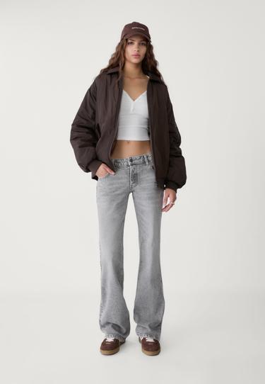Stradivarius Расклешенные джинсы с низкой посадкой купить с доставкой.