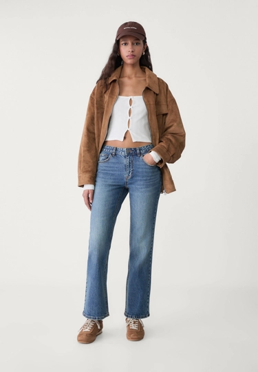 Stradivarius Укороченные расклешенные джинсы купить с доставкой.