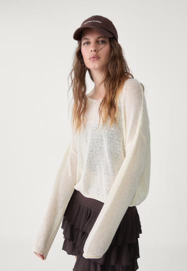 Stradivarius Свитер из трикотажа с длинными рукавами купить с доставкой.