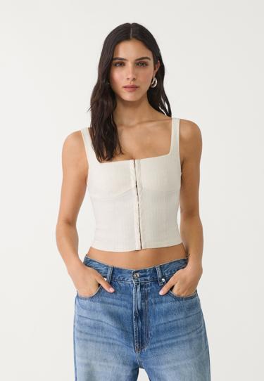 Stradivarius Топ корсетного кроя на бретелях