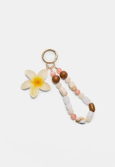 Брелок для ключей с подвеской в виде цветка