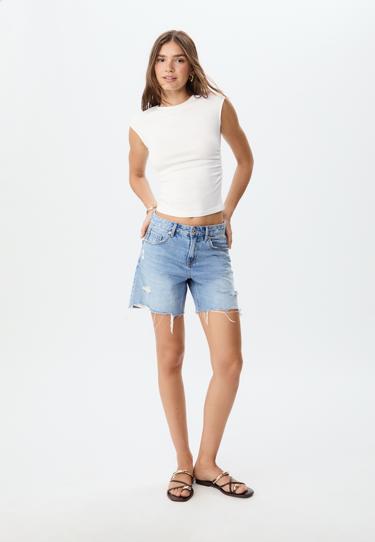 Stradivarius Базовая футболка облегающего кроя со сборками