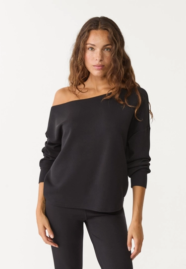 Stradivarius Толстовка из мягкой ткани с открытыми плечами купить с доставкой.