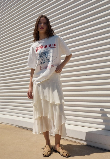 Stradivarius Футболка с принтом BAHIA ESMERALDA