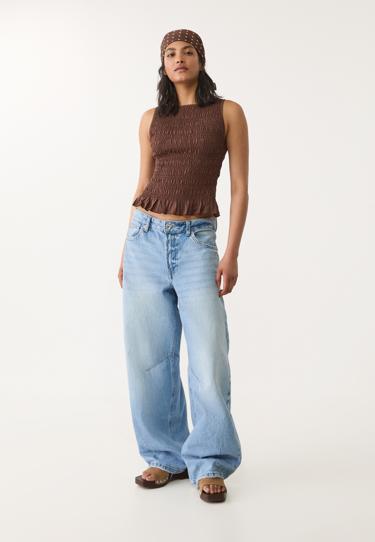 Stradivarius Футболка со сборками и воланами