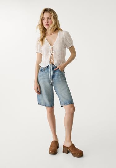 Stradivarius Джинсовые шорты D95