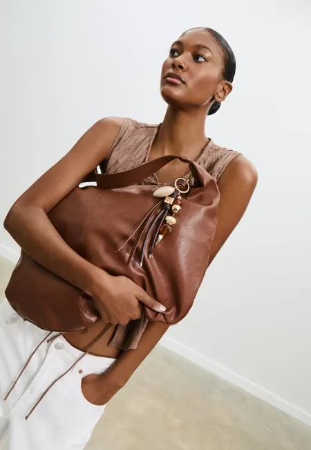 Брелок-подвеска в форме сердца с бусинами- Заказать в России