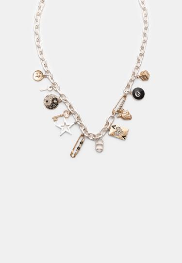 Ожерелье с несколькими подвесками