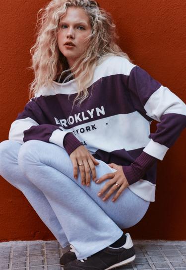 Толстовка оверсайз с принтом- Заказать в России