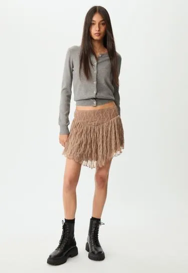 Кружевная мини-юбка