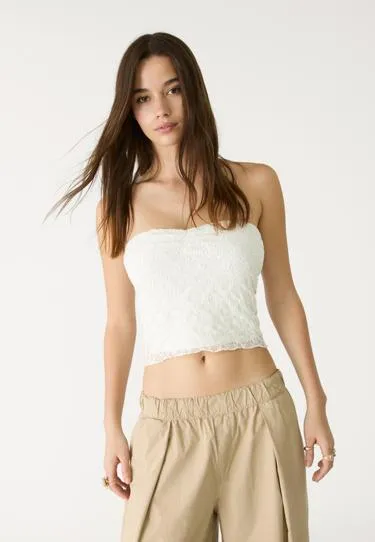 Кружевной топ-бандо- Заказать в России