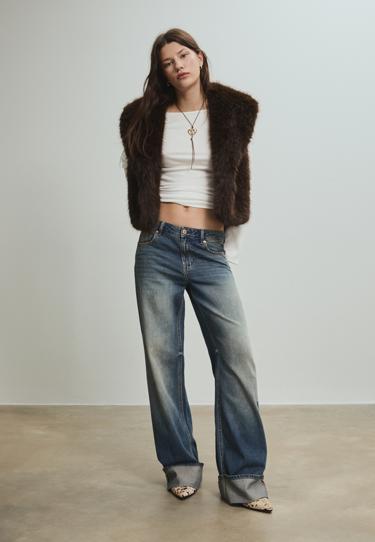 Stradivarius Жилет из искусственного меха