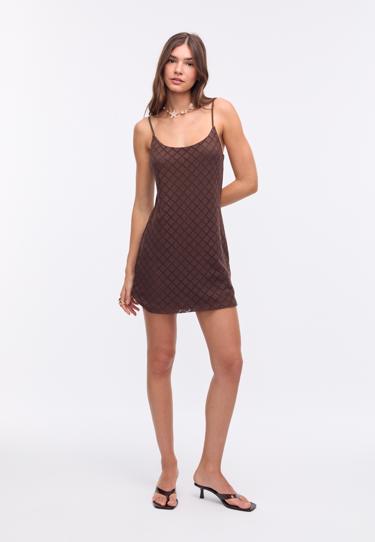 Stradivarius Короткое платье с эффектом кроше