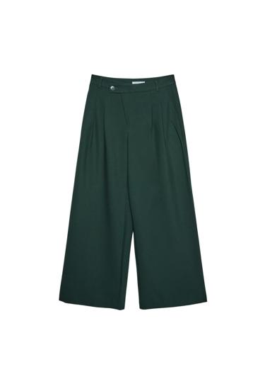 Повседневные брюки с запа́хом на поясе- Заказать в России