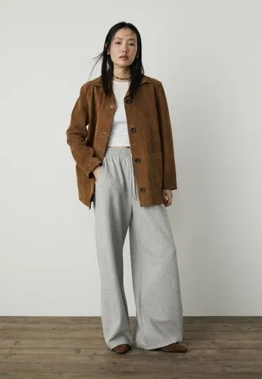 Куртка с карманами из 100% кожи- Заказать в России