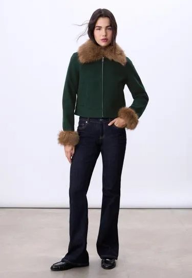 Куртка с отделкой из искусственного меха