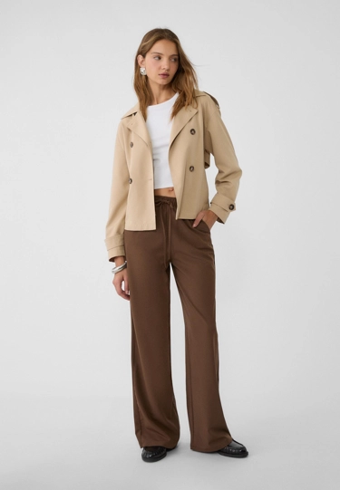 Stradivarius Длинные струящиеся нарядные брюки